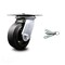 Service Caster 5 Inch Heavy Duty Rubber on Steel Caster with Roller Bearing and Swivel Lock SCC SCC-35S520-RSR-BSL - alternate 1